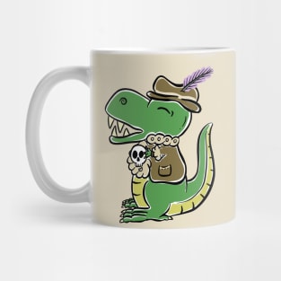 Tyrannosaurus Dinosaur The Actor Cartoon Cut Character Mug